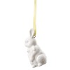 Easter Pendant White Rabbit Standing