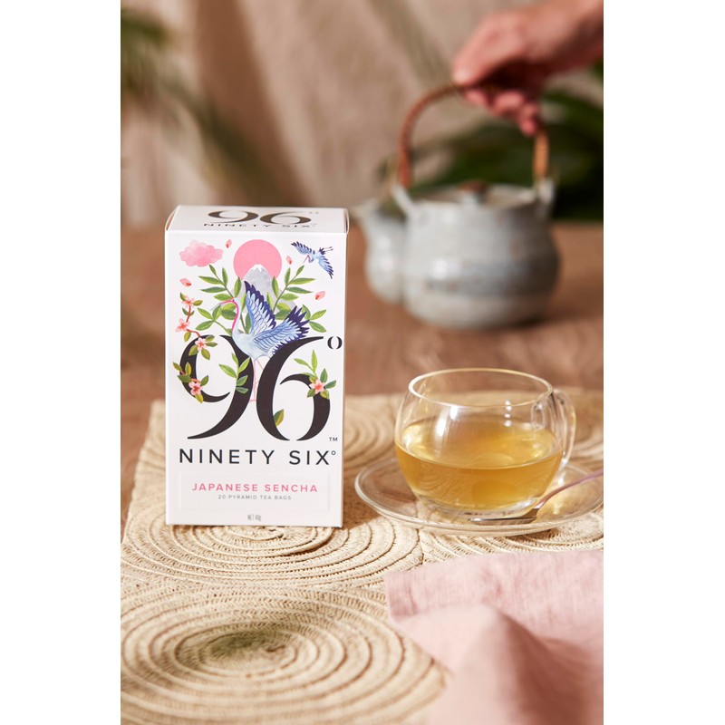 96° Japanese Sencha Green Tea - 20 Pyramid Tea Bags