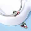 PHCLASY Christmas Charms Heart Family Bead Zirconia Fit The Largest