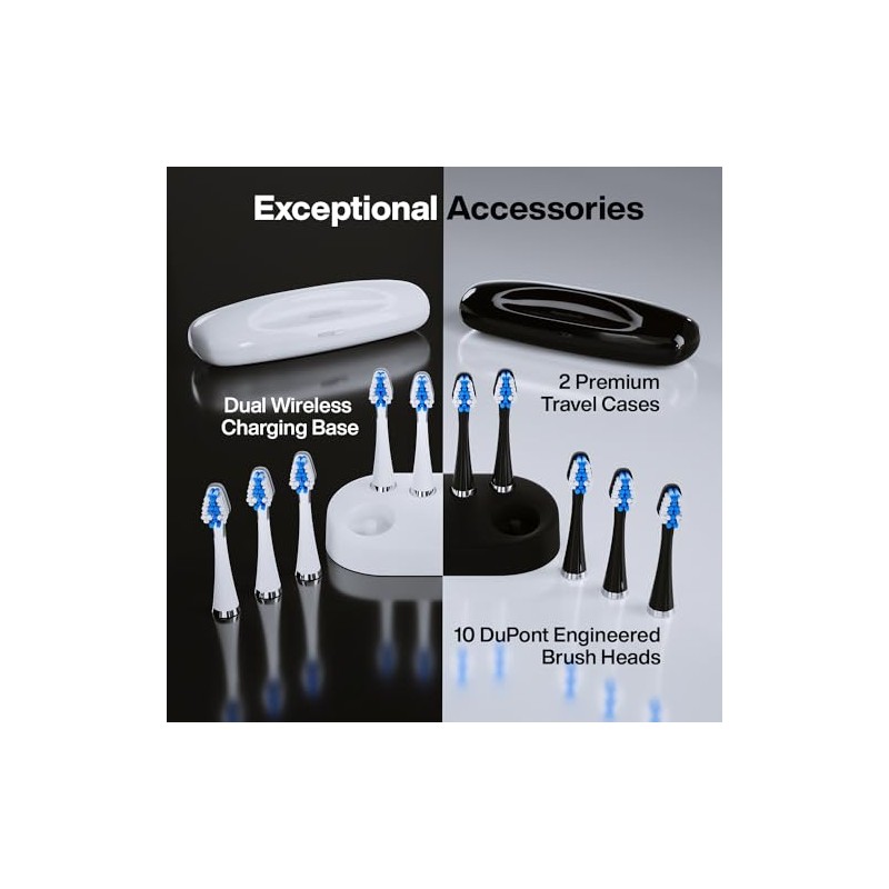 AquaSonic DUO - Dual Handle Ultra Whitening Electric ToothBrushes -
