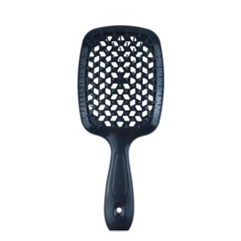 Generic Wet & Dry Vented Hair Detangling Brush W/High Heat Resistance (Noir)