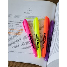 Promarx Pocket Stick Highlighters, Assorted Colors, 4 Count (HS07-LPCB04-48)