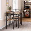 Jojoka Dining Table Set Chairs Home Kitchen Breakfast Wood Top