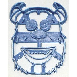 SULLEY SULLY FACE HEAD MONSTERS INC BLUE MONSTER ANIMATED MOVIE CHARACTER SPECIAL OCCASION COOKIE CUTTER BAKING TOOL MADE IN USA PR2922