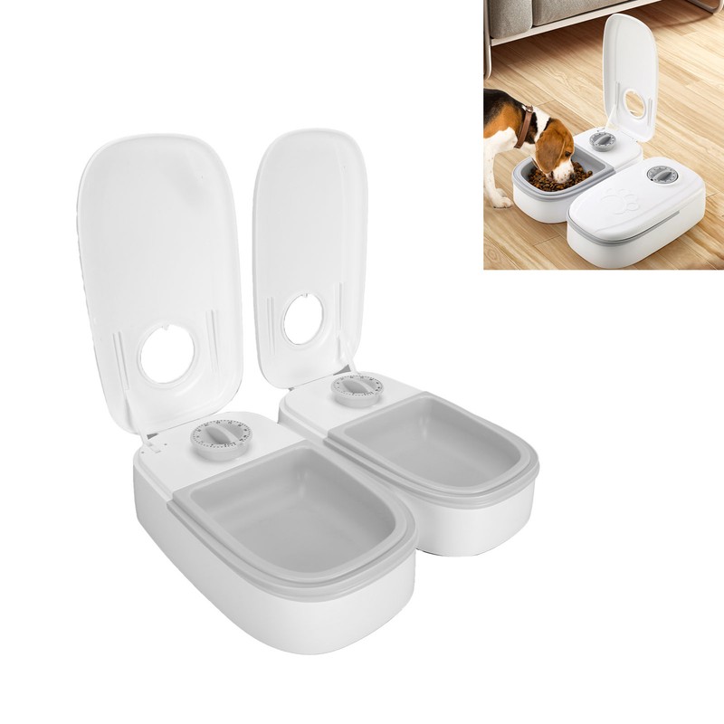 2 Meal Automatic Pet Feeder Large Capacity Smart Timed Dry