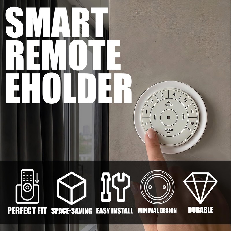 Remote Control Wall Mount Holder for Hunter Douglas PowerView Generation