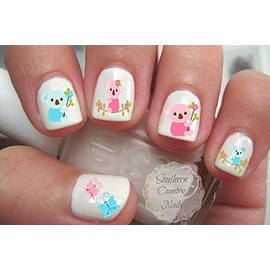 Koala and Butterfly Nail Art Decals