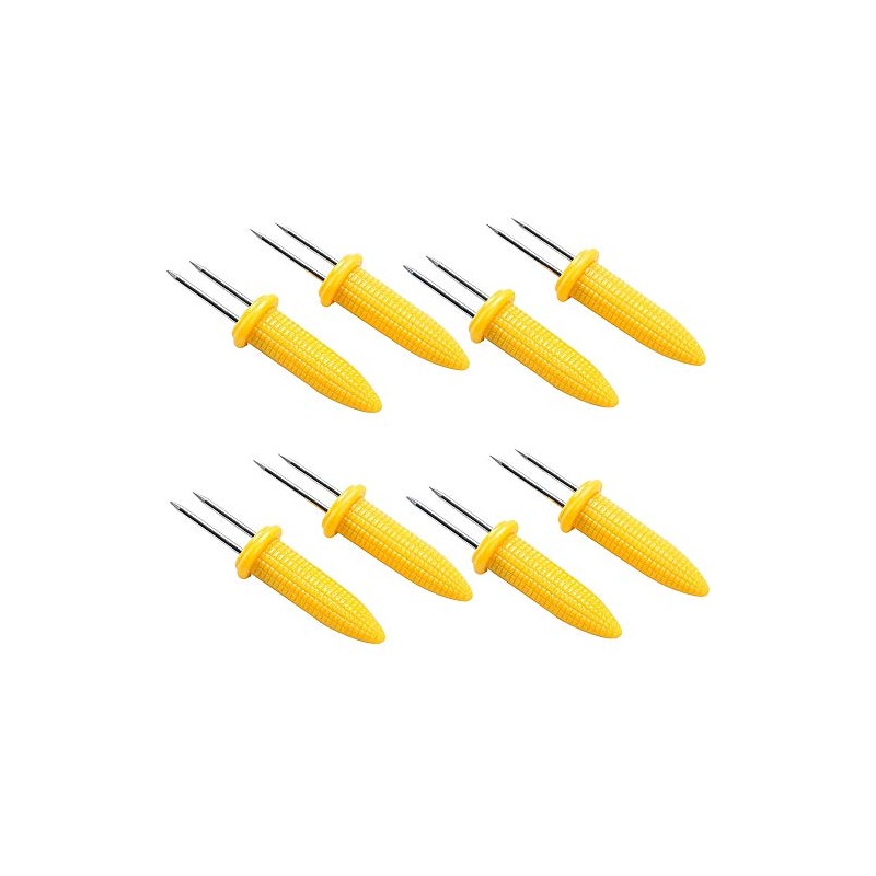 8pk Corn On The Cob Skewers Sweetcorn Holders BBQ Prongs