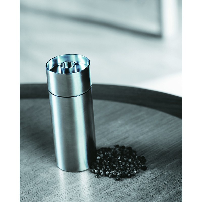 Stelton Salzmühle aus Edelstahl, danish design von Arne Jacobsen aus