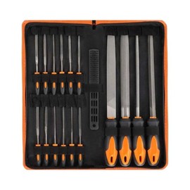 Flulep File Set Combination Metal Round File Steel, File Grinding Tool with Package Set for Filing