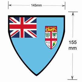 AK Giftshop Fiji Pennant Flag Bunting Birthday Wedding Events Decorations - 12pcs / 2.5m Ribbon