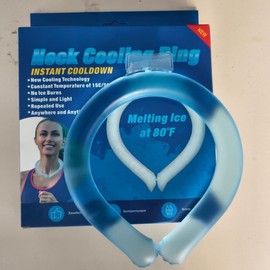 Cooling Neckband Ice Scarf 4th Generation White Bag 3ea