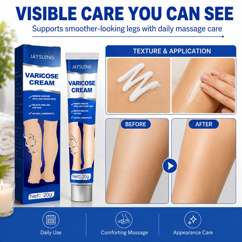 Leg Massage Cream for Daily Care – Lightweight Moisturizer for