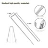 DaTpuik Sturdy Garden Landscape Staples, 6 Inch Galvanized Steel Sod