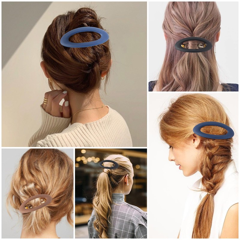 Große Haarspangen für Damen, einfach, matt, Vintage-Stil, einfarbig, modisches Haar-Accessoire