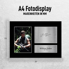 HWC Trading A4 Willem Dafoe Platoon Gifts Printed Signed Autograph Picture For Movie Memorabilia Fans