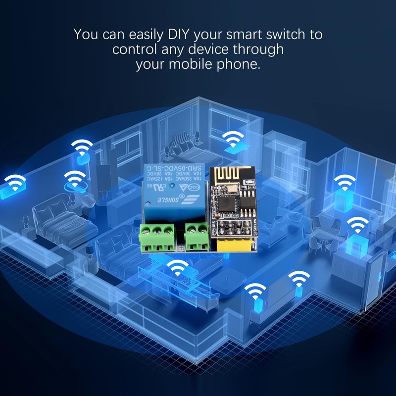 ESP8266 Relè AYWHP ESP-01 WiFi Relay Modulo 5-12V ESP8266 Modulo