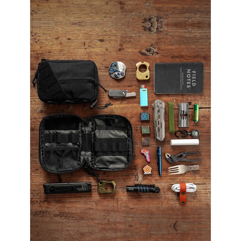 TACTICAL_GEEK Block E Series EDC Pouch Compact Belt Bag, Multi-Purpose
