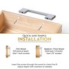 Southern Hills Polished Chrome Cabinet Handles - 5-Pack - 3.75"