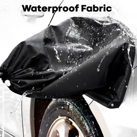 EV Charger Plug Port Cover, Waterproof Electric Vehicle Charging Port Protector, Magnetic Electric Car Charger Plug Cover for All-Weather Protection - Black