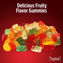 Goldbears Gummy Candy Sharing Size for Kids and Family Indulgement - Original Haribo Gummy Bears Bulk Candy Pineapple, Strawberry, Lemon, Orange, and Raspberry Flavors, (12 Pack)