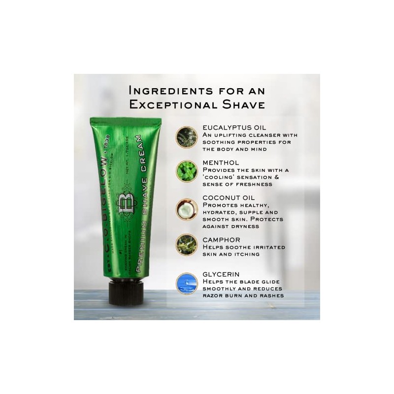 C. O. Bigelow- CREMA DE AFEITAR PREMIUM formulada para preparar