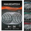 Maxcatch Fly Fishing Tapered Leader Line 6 Pack -Pre-Tied Loop-