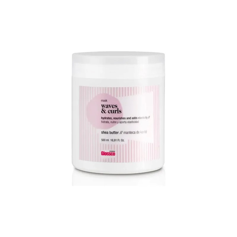 Glossco Waves & Curls Shampoo 500ml + Mascarilla 500ml Kit