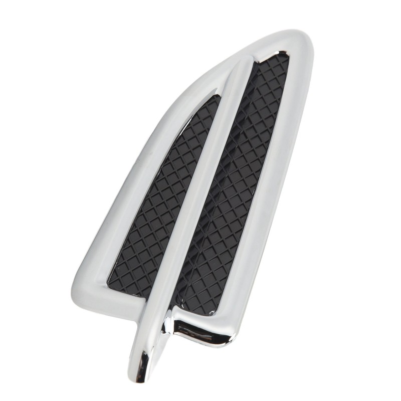 Front Mudguard Vent Molding Chrome Stylish Easy Installation Mud Flap
