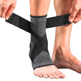 JLEO Ankle Support, Achilles Tendonitis Support, Foot Support Ankle Support for Women & Men, Plantar Fasciitis, Ankle Braces, Ankle Support for Ligament Damage, Tubigrip, Plantar Fasciitis (Large)