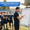 2 Piece Large Magnetic Soccer Coaches Clipboard,White Dry Erase Coaching