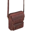 ROYALZ 'Florida' Men's Small Leather Vintage Look Shoulder Bag Men's