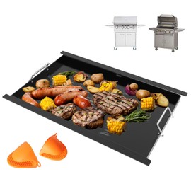 16517 Flat Top Griddle Insert for Bull Grill 4 Burner Angus 41628 47628 41629, Griddle Plate for Outlaw 30" 26039 26038, for Bull Premium 18248 18249, Lion L75000 Grill Parts, Non-stick Carbon Steel