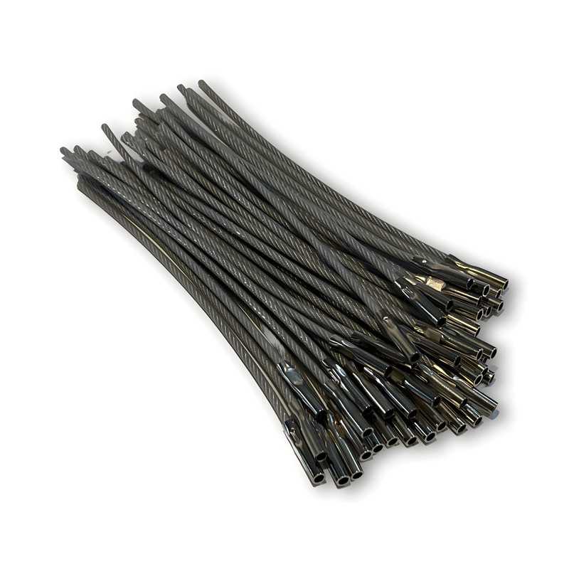 CDM Supply 5.5" Clear Nylon Coated Stainless Steel Locking Wire