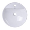 EAGO BA141 18-Inch Round Ceramic Above Mount Bathroom Basin