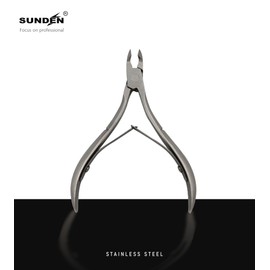 Stainless Steel Cuticle Trimmer, Double Spring Nail Nipper, Sharp Blade Manicure Tool, SUNDEN SD1816