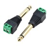 euroharry 6.35 mm Jack Plug Adapter - Jack to 2-Pin