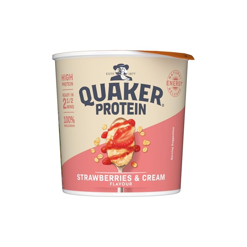 Quaker Protein Strawberries & Cream Pot (Case of 6)