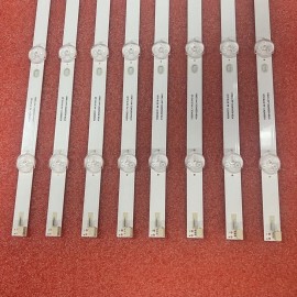 For Toshiba Full set 8pcs LED Strip For Toshiba 55LF621C21 55LF621U21 K550WDC1 A4