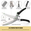 KUNIFU Poultry Shears, All Purpose Heavy Duty Kitchen Scissors For
