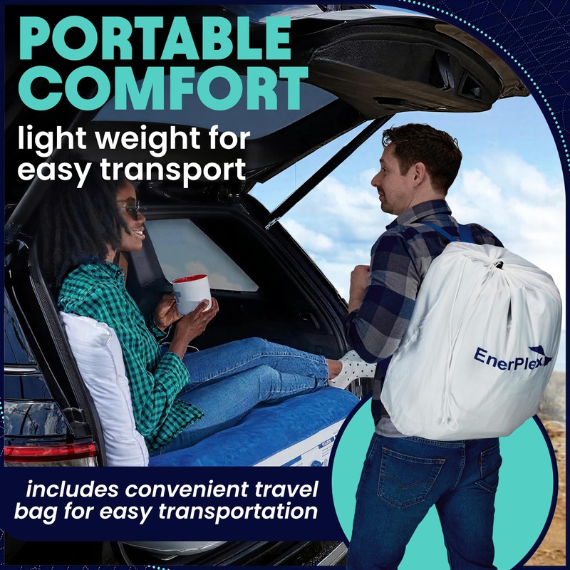 EnerPlex Camping Air Mattress with Built in Pump - Twin