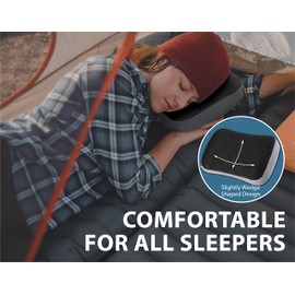 Trekology Inflatable, Practical Pillow for Camping, Outdoor, Backpacking, for Car, Plane, Beach, Ideal for Holiday and Travel