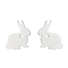 Stainless Steel Cute Small Rabbit Bunny Stud Earrings for Women Teen Girls Animal Lovers Christmas Birthday Gift, Stainless Steel, stainless steels