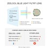 Zeelool Unisex Retro Oversized Square Blue Light Blocking Glasses Harrell