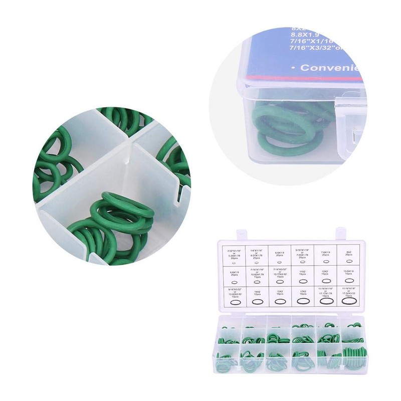 Air Conditioning Compressor Rubber Gasket, 270pcs Assorted Car Air Conditioning