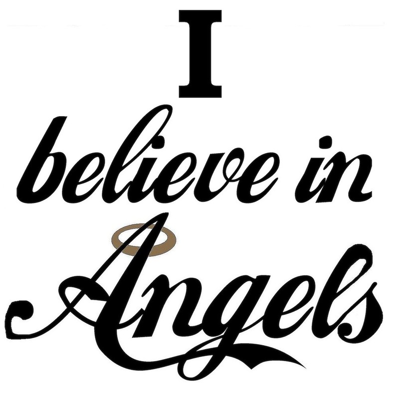 CafePress I Beleive in Angels Rectangle Sticker Rectangle Bumper Sticker