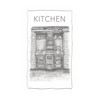 ROCK THE HOME Kitchen Design Tea Towel - White, Absorbent,