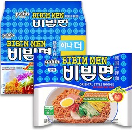Paldo BiBim Men Instant Cold Noodle 4.58 oz x 5 Packs~ Exp 11/2025