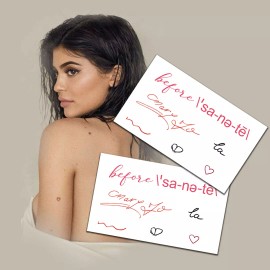 TattooFun Kylie Jenner Temporary Tattoos | Realist | Life-Sized | Skin Safe