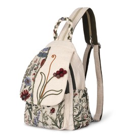 AULUDA Women's Al-0101 Backpack, Grape Flower, M